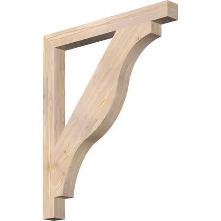 Ekena Millwork Funston Block Smooth Bracket, Douglas Fir, 3 1/2"W x 36"D x 42"H BKT04X36X42FST05SDF